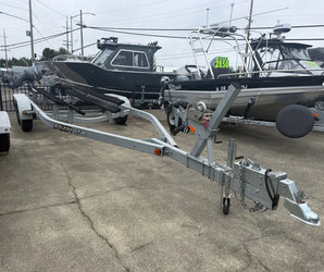 EZ Loader boat trailer with winch and galvanized frame available at Y Marina